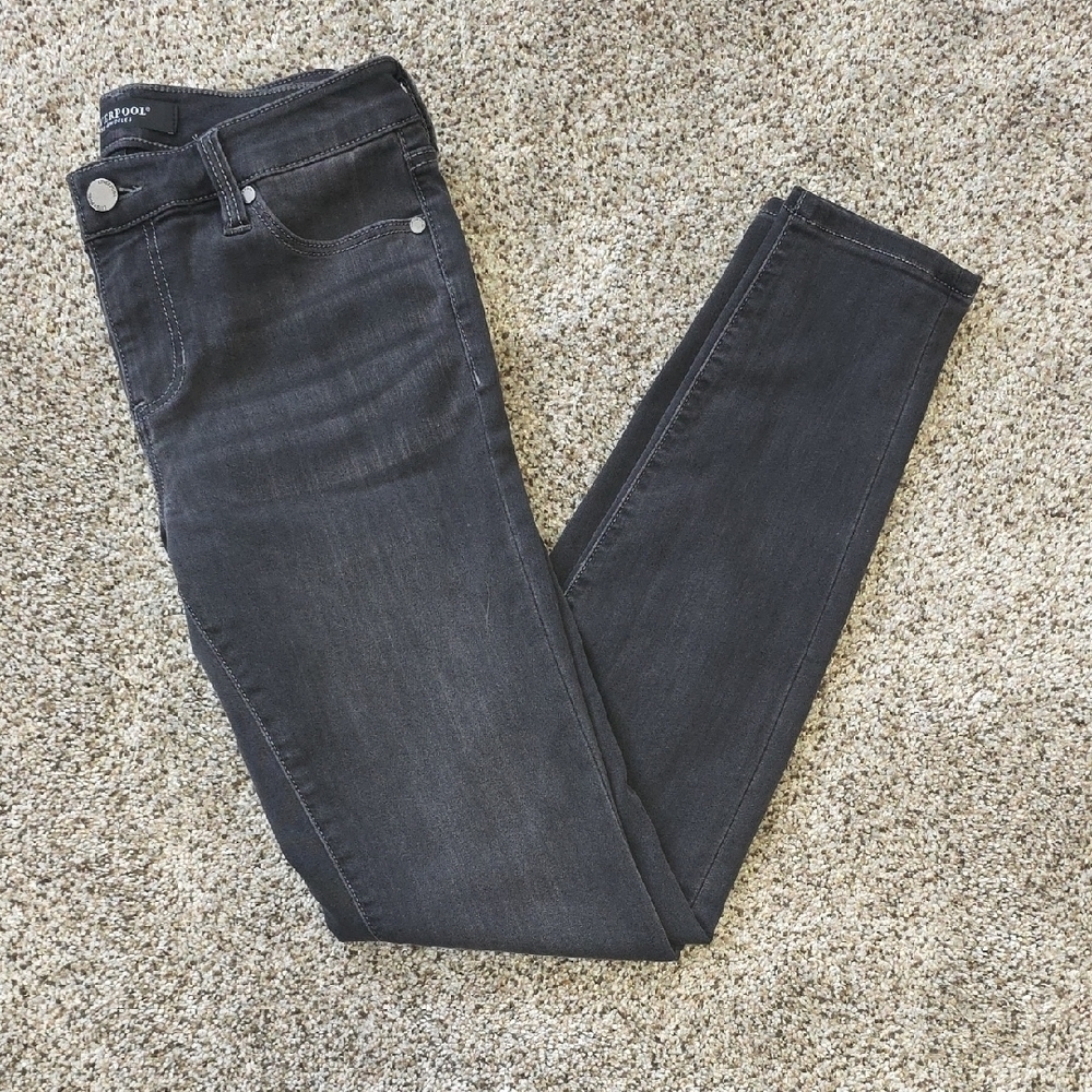 Liverpool Dark Gray Skinny Jeans - Picture 6 of 7